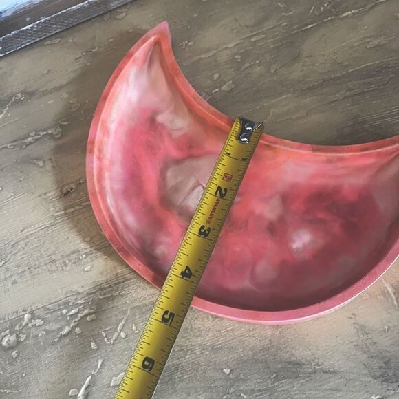 Handcrafted Resin Crescent Moon Tray - Picture 4 of 9